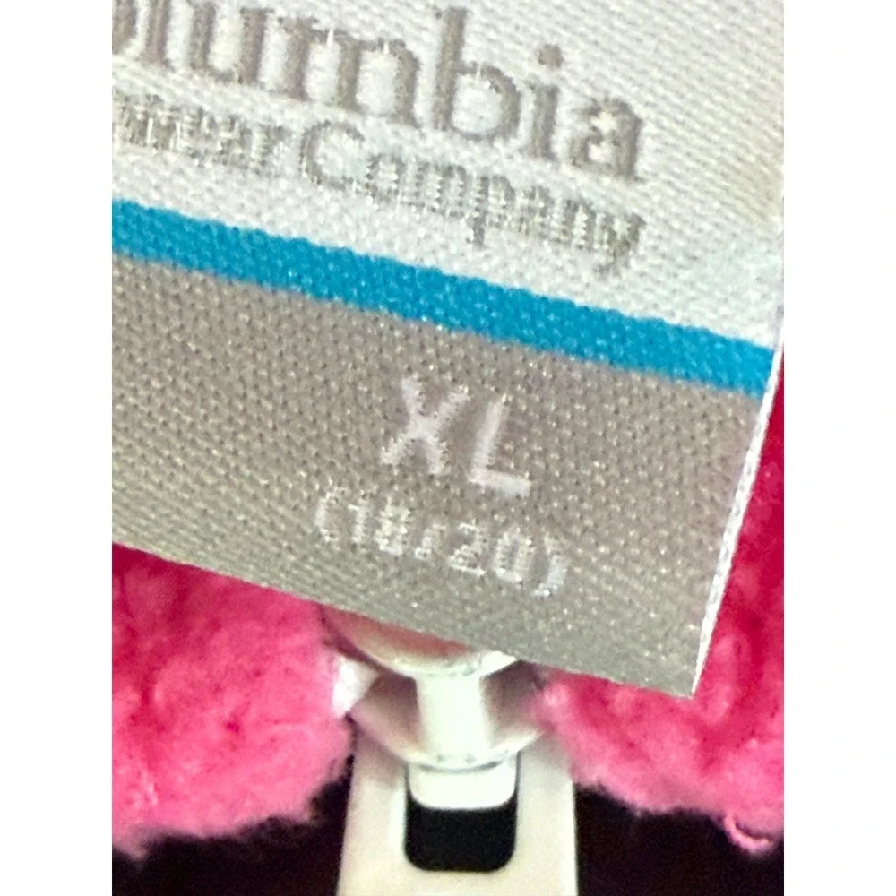 Columbia Girls Pink Benton Springs Full Zip‎ Fleece Jacket XL 18/20 Kids Outdoor